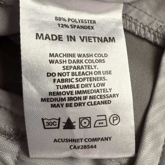 FootJoy Men's Performance Golf Chino Shorts Gray Size 38 - Picture 5 of 8